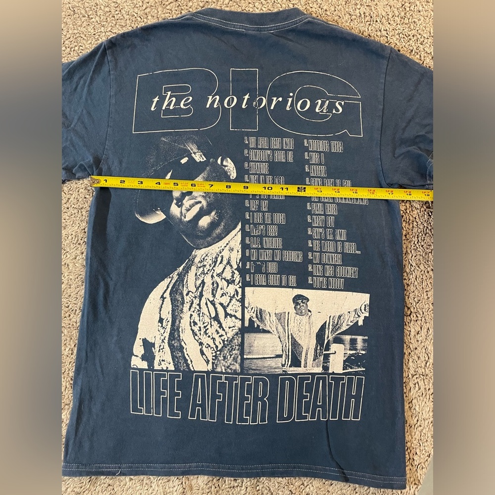 **NEW**Licensed Notorious B.I.G. "Life After Death" Graphic T-shirt Small/Medium - Picture 7 of 8